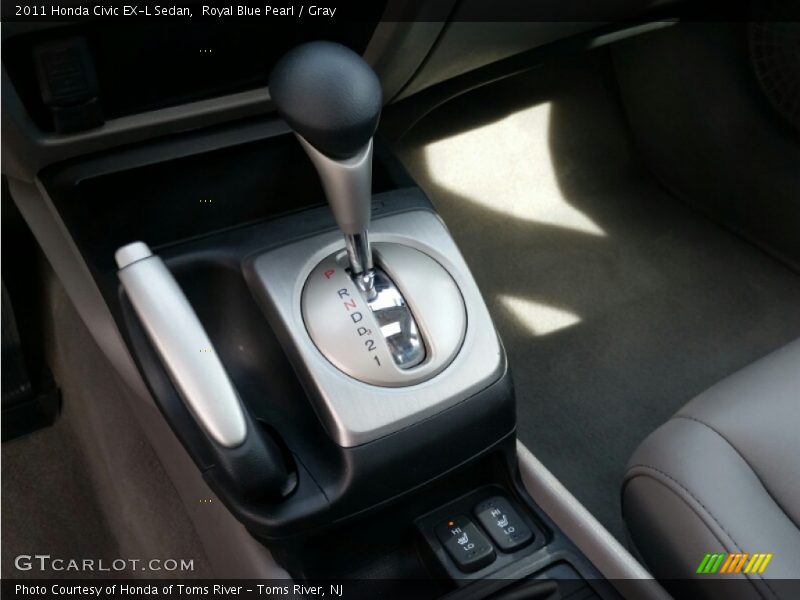 Royal Blue Pearl / Gray 2011 Honda Civic EX-L Sedan