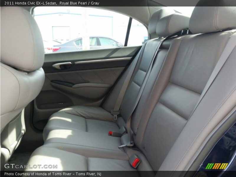 Royal Blue Pearl / Gray 2011 Honda Civic EX-L Sedan