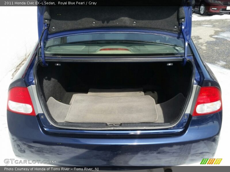 Royal Blue Pearl / Gray 2011 Honda Civic EX-L Sedan