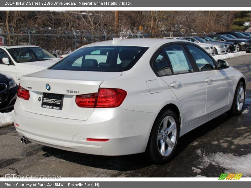 Mineral White Metallic / Black 2014 BMW 3 Series 328i xDrive Sedan