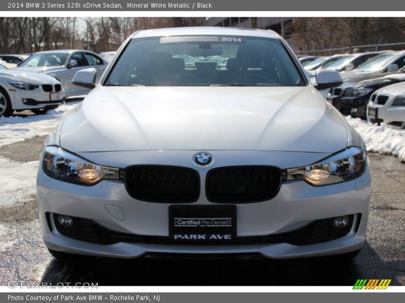 Mineral White Metallic / Black 2014 BMW 3 Series 328i xDrive Sedan