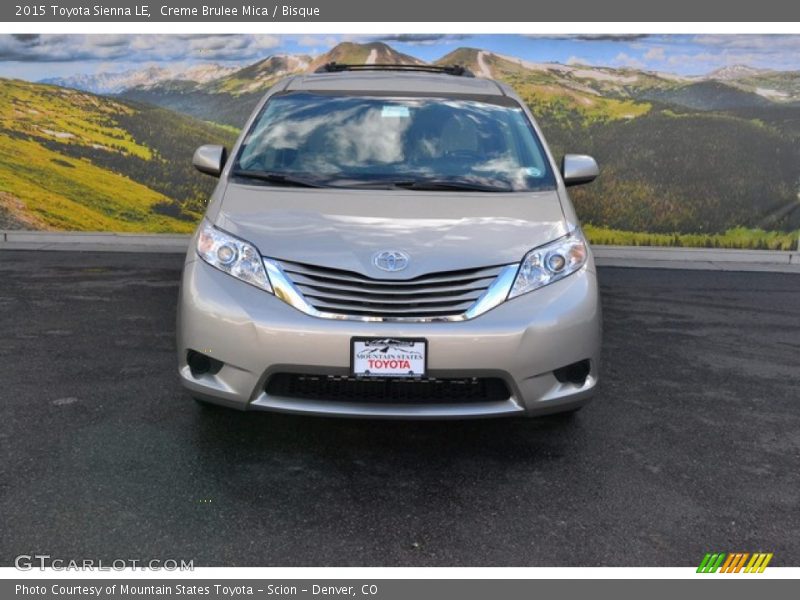 Creme Brulee Mica / Bisque 2015 Toyota Sienna LE