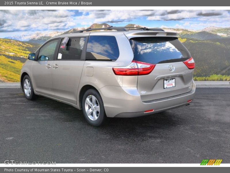 Creme Brulee Mica / Bisque 2015 Toyota Sienna LE