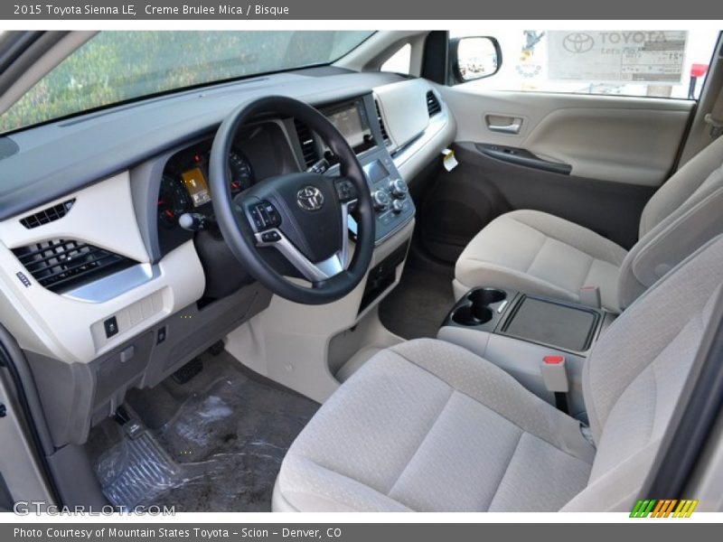 Creme Brulee Mica / Bisque 2015 Toyota Sienna LE