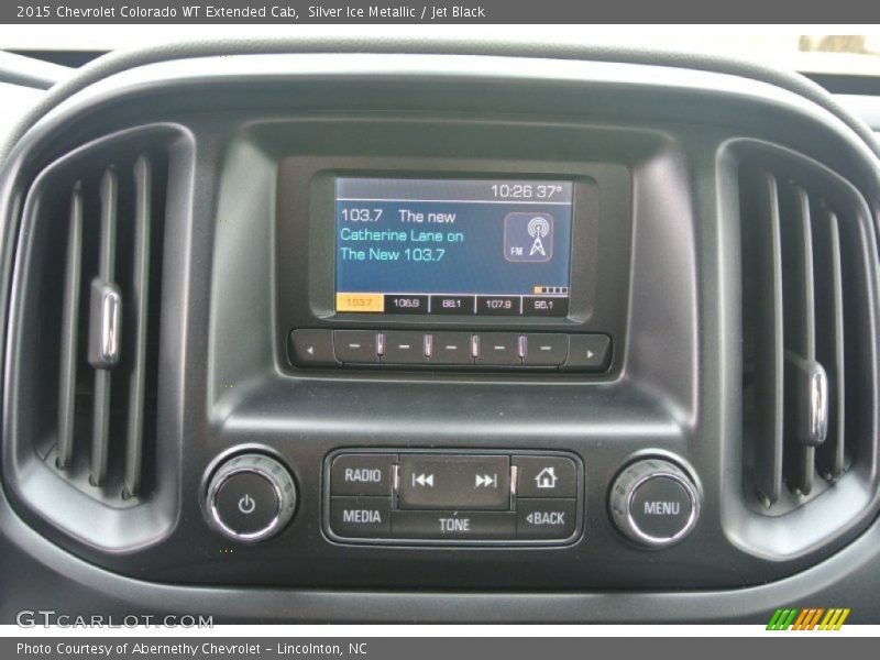 Silver Ice Metallic / Jet Black 2015 Chevrolet Colorado WT Extended Cab