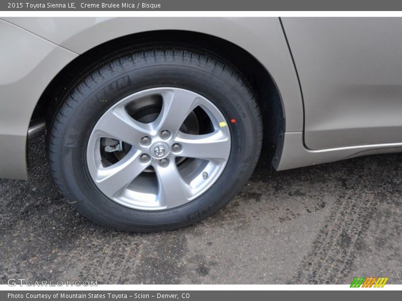 Creme Brulee Mica / Bisque 2015 Toyota Sienna LE