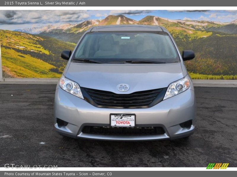 Silver Sky Metallic / Ash 2015 Toyota Sienna L