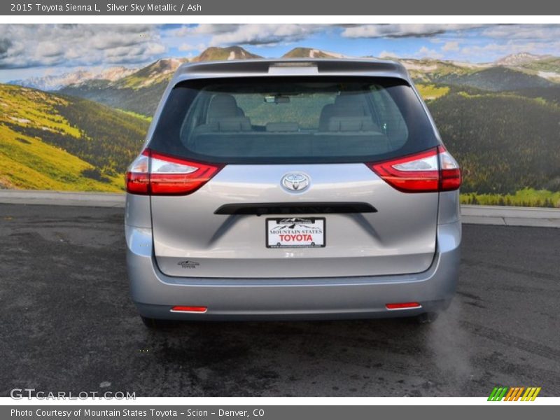 Silver Sky Metallic / Ash 2015 Toyota Sienna L
