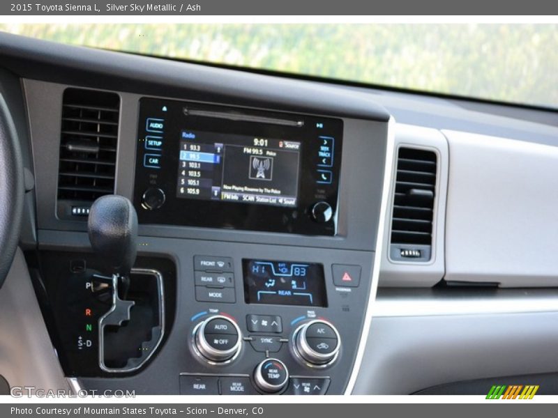 Controls of 2015 Sienna L