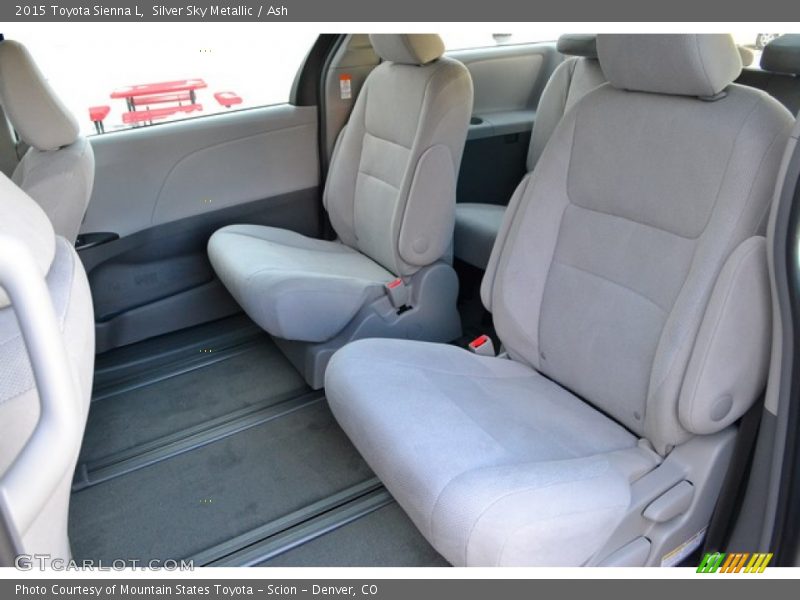 Rear Seat of 2015 Sienna L
