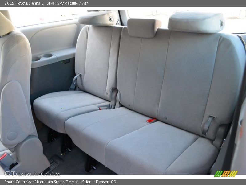 Rear Seat of 2015 Sienna L