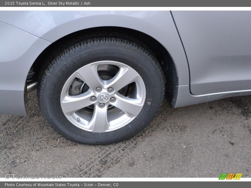 Silver Sky Metallic / Ash 2015 Toyota Sienna L