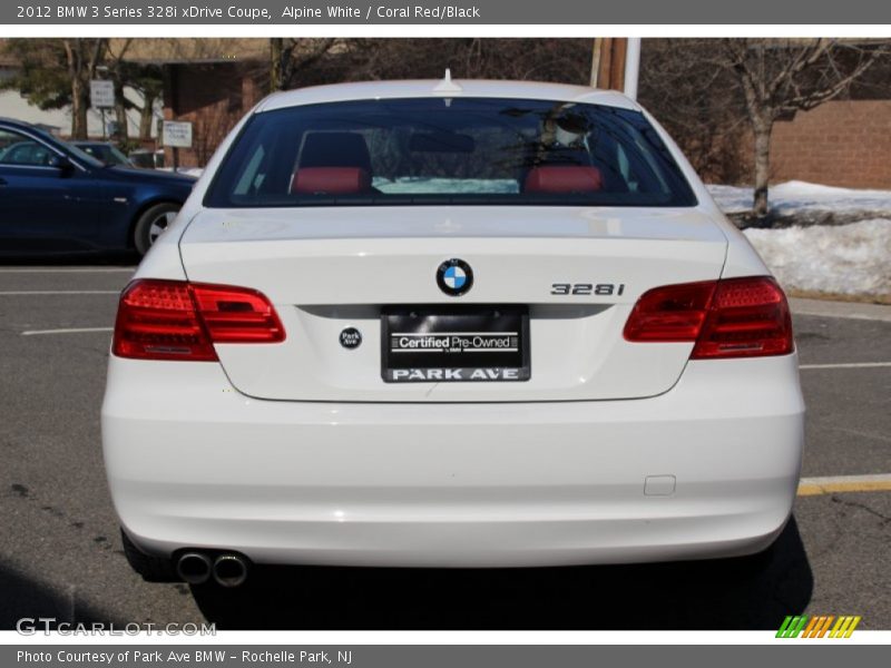 Alpine White / Coral Red/Black 2012 BMW 3 Series 328i xDrive Coupe