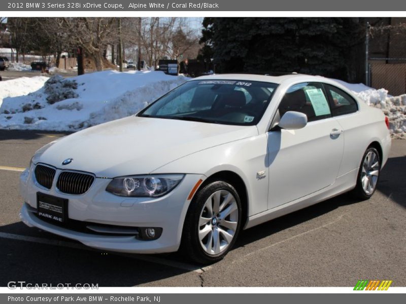 Alpine White / Coral Red/Black 2012 BMW 3 Series 328i xDrive Coupe