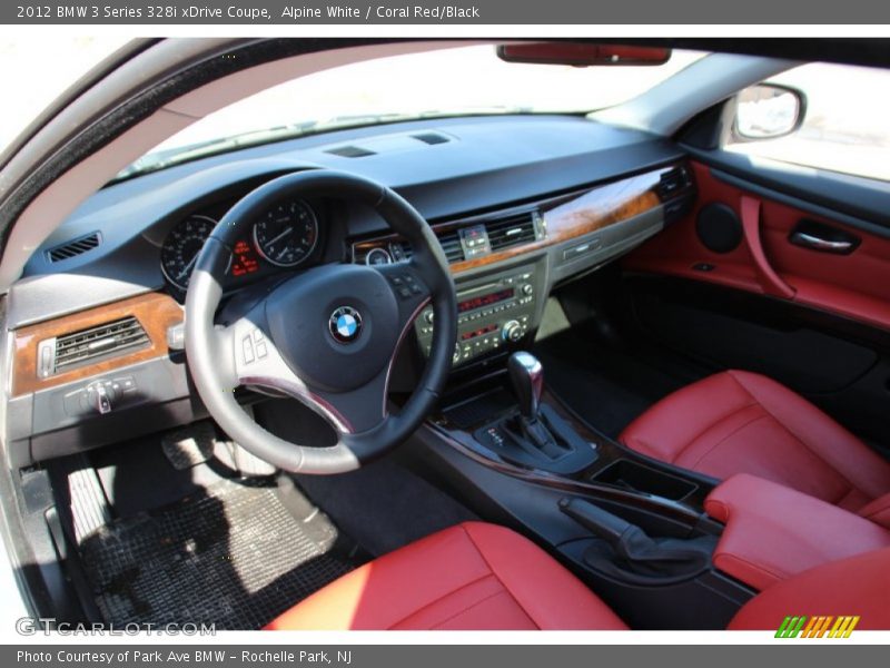 Alpine White / Coral Red/Black 2012 BMW 3 Series 328i xDrive Coupe