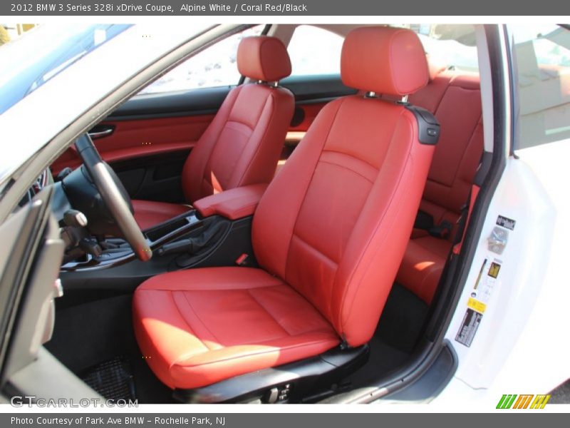 Alpine White / Coral Red/Black 2012 BMW 3 Series 328i xDrive Coupe