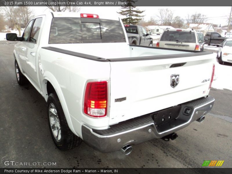 Bright White / Black 2015 Ram 1500 Laramie Long Horn Crew Cab 4x4