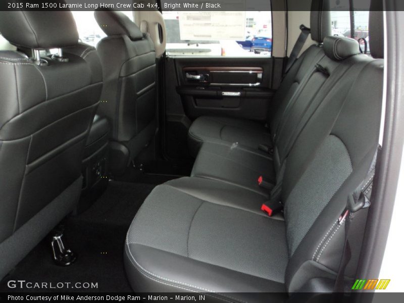 Rear Seat of 2015 1500 Laramie Long Horn Crew Cab 4x4