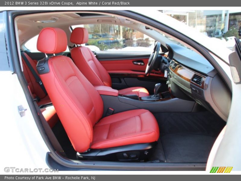 Alpine White / Coral Red/Black 2012 BMW 3 Series 328i xDrive Coupe