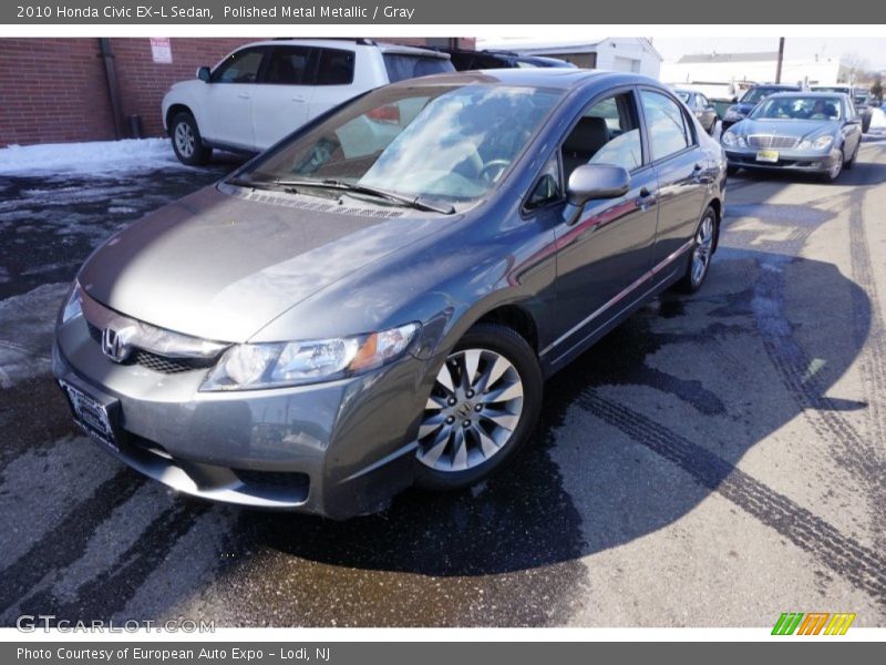 Polished Metal Metallic / Gray 2010 Honda Civic EX-L Sedan