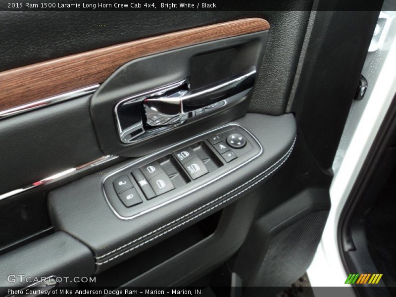 Bright White / Black 2015 Ram 1500 Laramie Long Horn Crew Cab 4x4