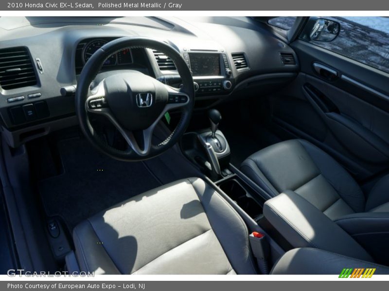 Polished Metal Metallic / Gray 2010 Honda Civic EX-L Sedan