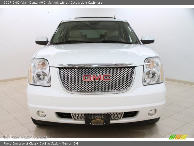 Summit White / Cocoa/Light Cashmere 2007 GMC Yukon Denali AWD