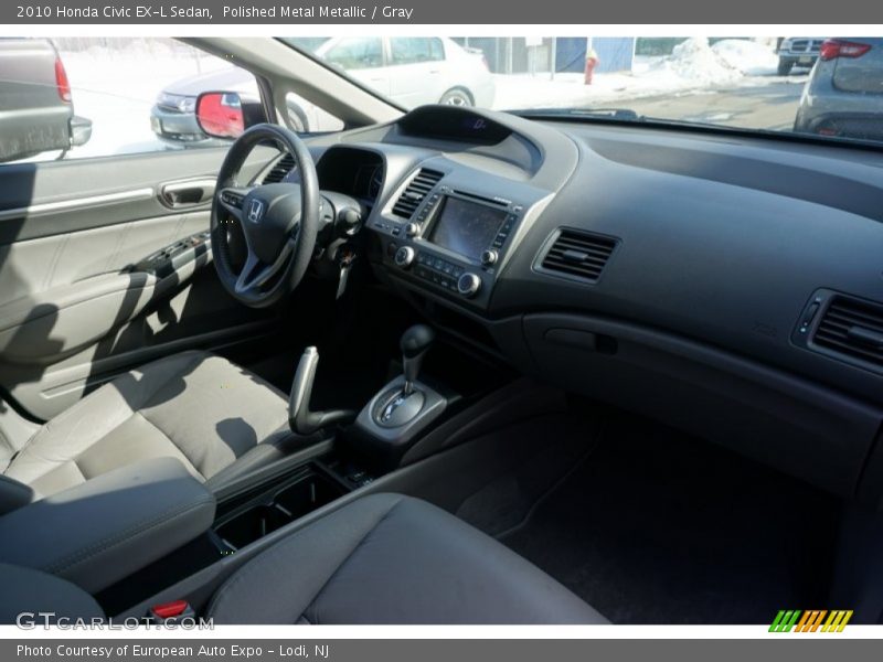 Polished Metal Metallic / Gray 2010 Honda Civic EX-L Sedan