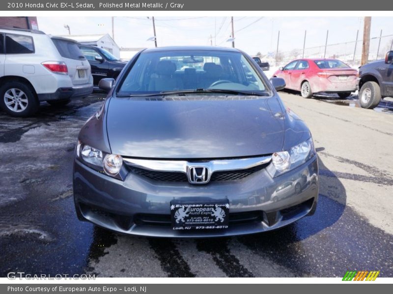 Polished Metal Metallic / Gray 2010 Honda Civic EX-L Sedan