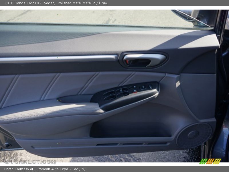 Polished Metal Metallic / Gray 2010 Honda Civic EX-L Sedan