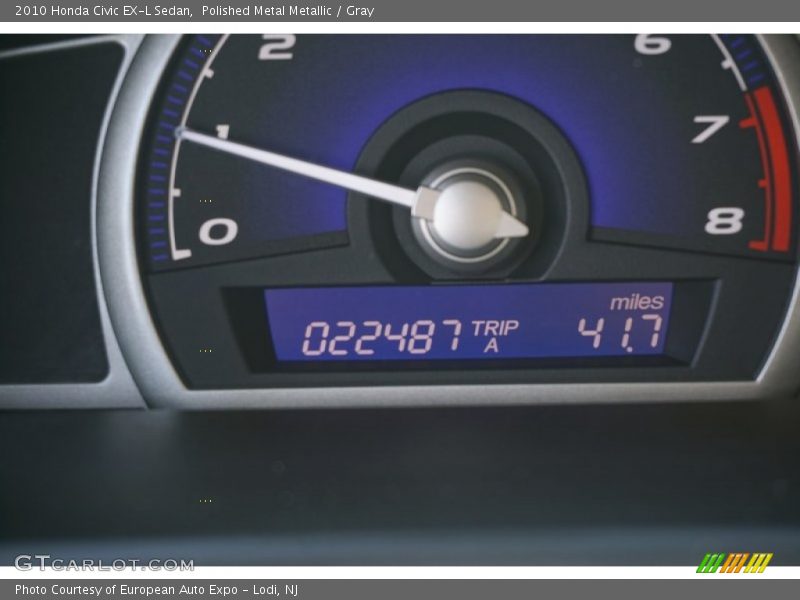 Polished Metal Metallic / Gray 2010 Honda Civic EX-L Sedan