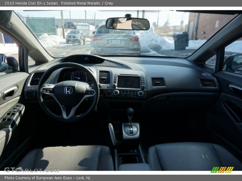 Polished Metal Metallic / Gray 2010 Honda Civic EX-L Sedan