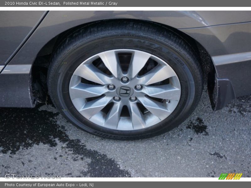 Polished Metal Metallic / Gray 2010 Honda Civic EX-L Sedan