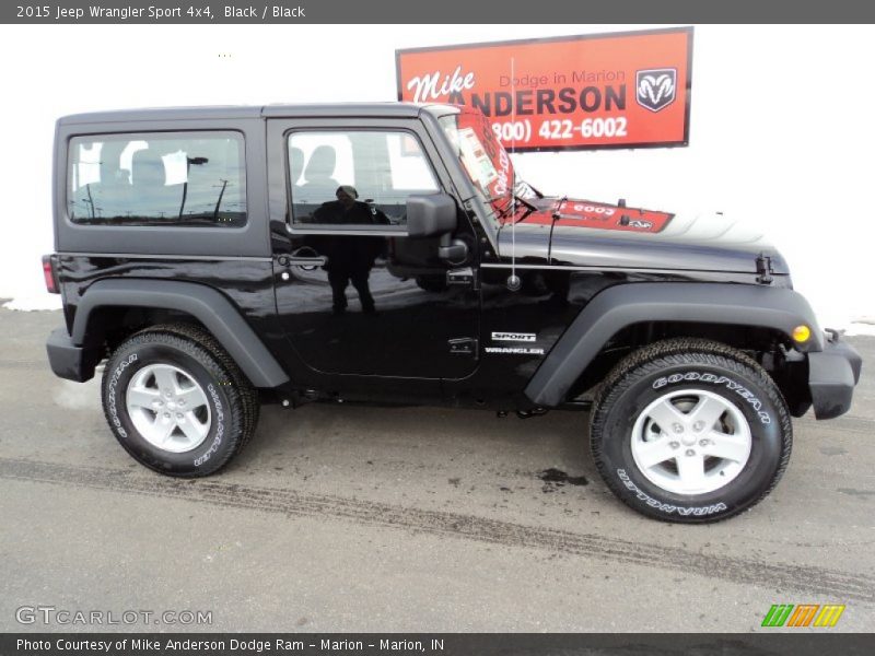 Black / Black 2015 Jeep Wrangler Sport 4x4