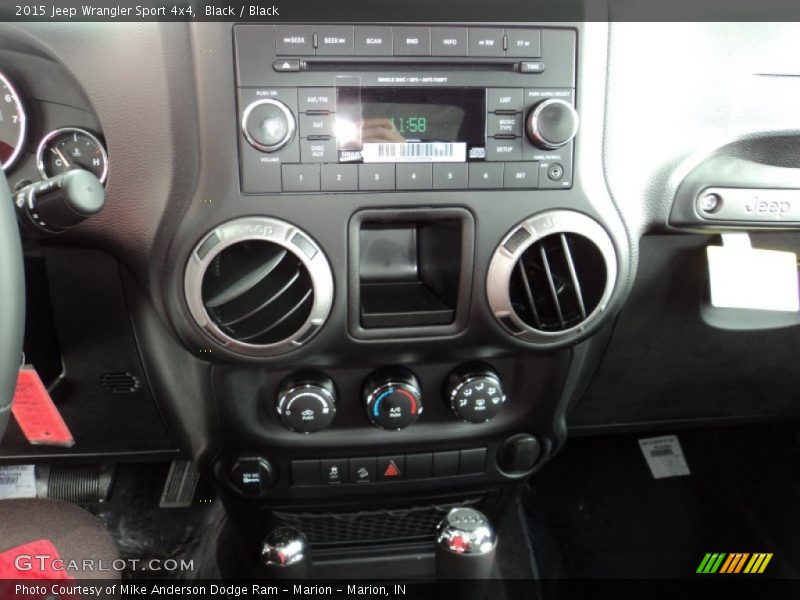 Black / Black 2015 Jeep Wrangler Sport 4x4