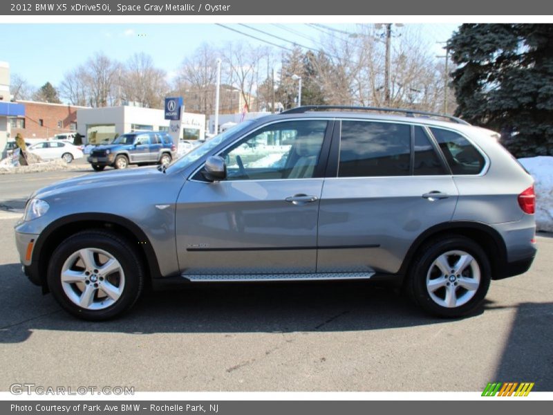 Space Gray Metallic / Oyster 2012 BMW X5 xDrive50i