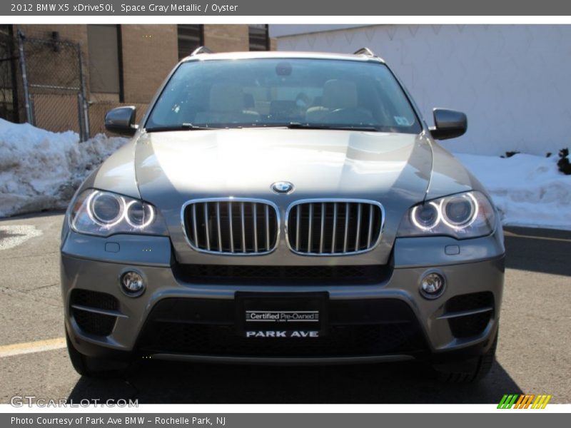 Space Gray Metallic / Oyster 2012 BMW X5 xDrive50i