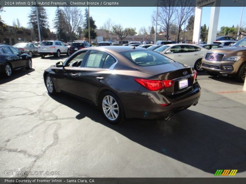 Chestnut Bronze / Graphite 2014 Infiniti Q 50 Hybrid Premium