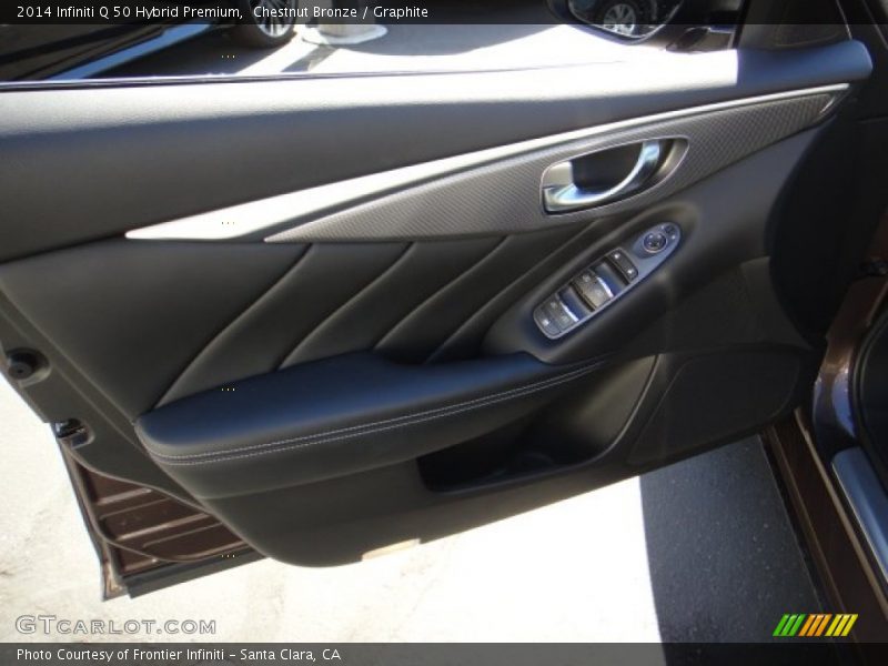 Chestnut Bronze / Graphite 2014 Infiniti Q 50 Hybrid Premium