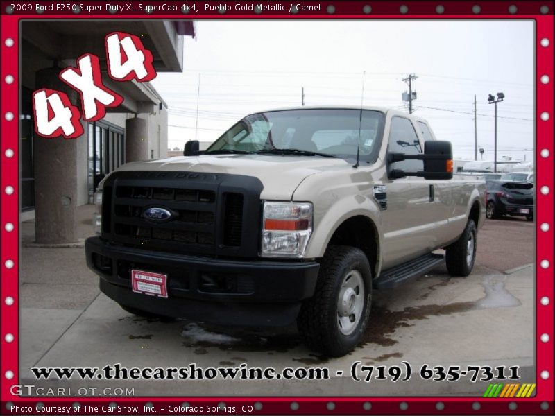 Pueblo Gold Metallic / Camel 2009 Ford F250 Super Duty XL SuperCab 4x4