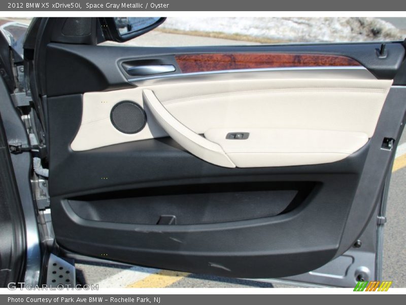 Space Gray Metallic / Oyster 2012 BMW X5 xDrive50i