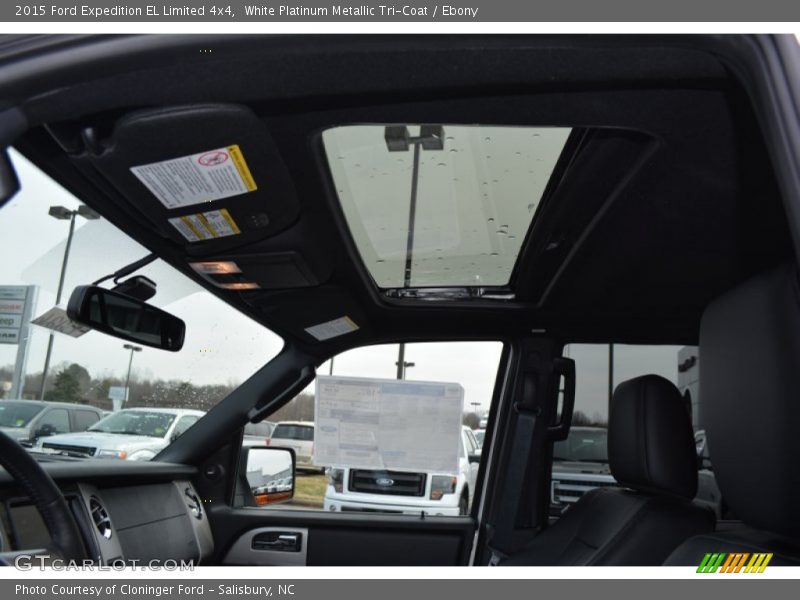 White Platinum Metallic Tri-Coat / Ebony 2015 Ford Expedition EL Limited 4x4