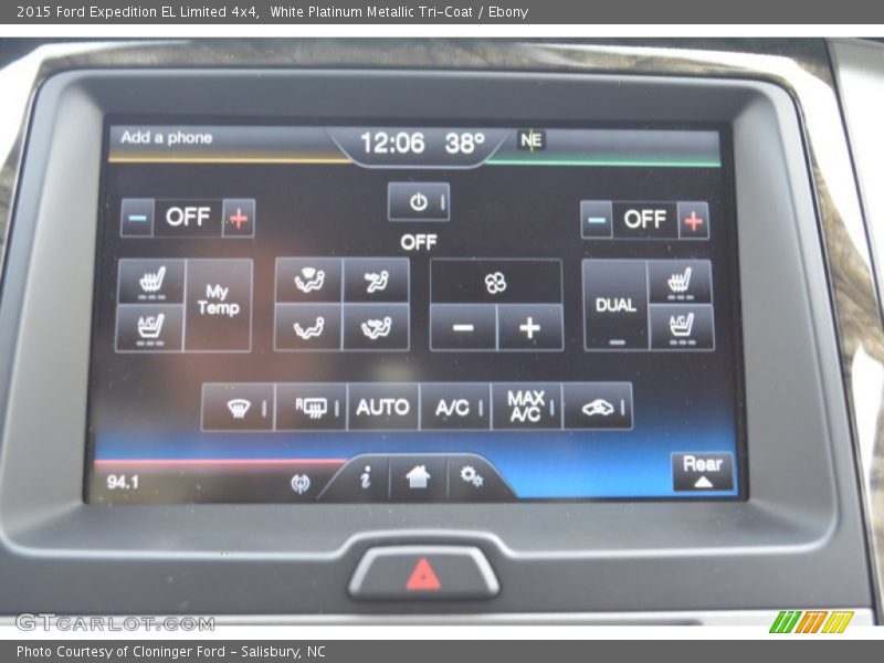 Controls of 2015 Expedition EL Limited 4x4