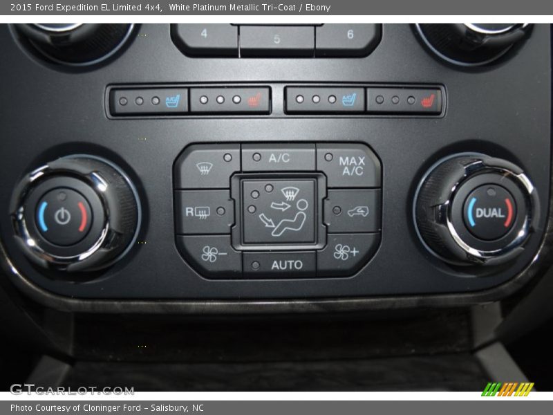 Controls of 2015 Expedition EL Limited 4x4