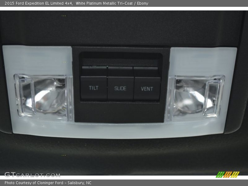 White Platinum Metallic Tri-Coat / Ebony 2015 Ford Expedition EL Limited 4x4