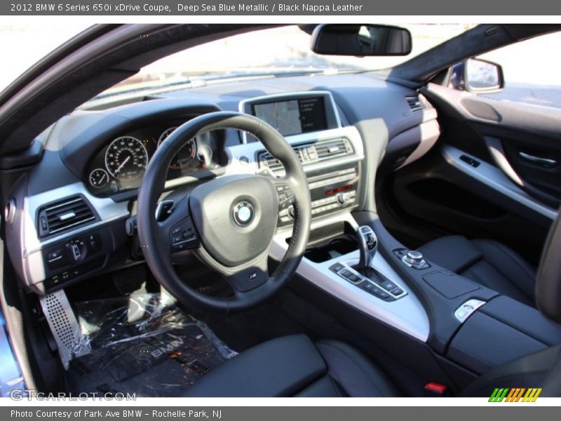 Deep Sea Blue Metallic / Black Nappa Leather 2012 BMW 6 Series 650i xDrive Coupe