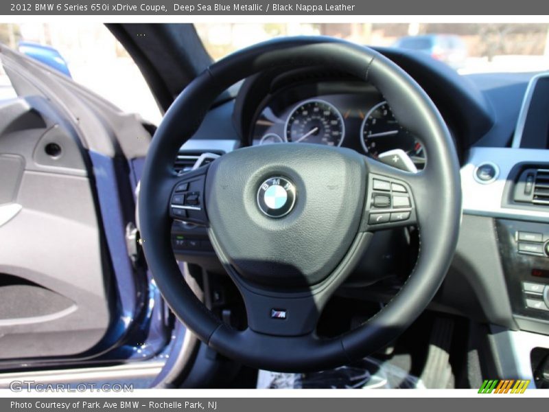 Deep Sea Blue Metallic / Black Nappa Leather 2012 BMW 6 Series 650i xDrive Coupe