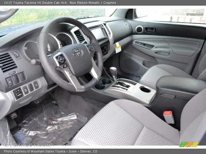 Blue Ribbon Metallic / Graphite 2015 Toyota Tacoma V6 Double Cab 4x4
