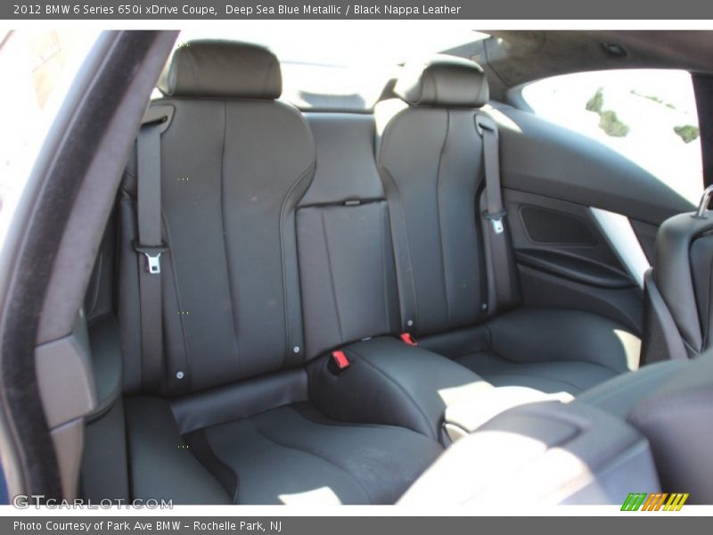 Deep Sea Blue Metallic / Black Nappa Leather 2012 BMW 6 Series 650i xDrive Coupe