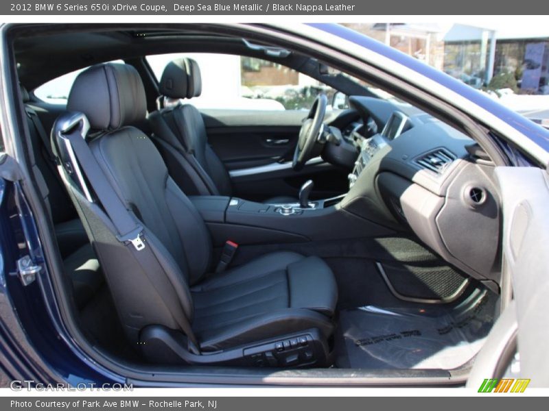 Deep Sea Blue Metallic / Black Nappa Leather 2012 BMW 6 Series 650i xDrive Coupe